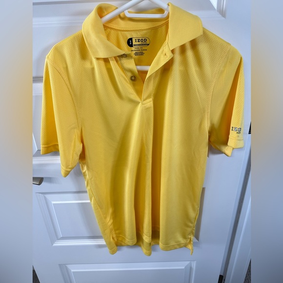 Men’s S Izod Sunshine Yellow Cool FX Golf Shirt - Picture 7 of 7